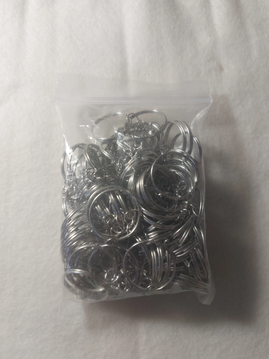 Lot of 50 Metal Key Rings - photo 2