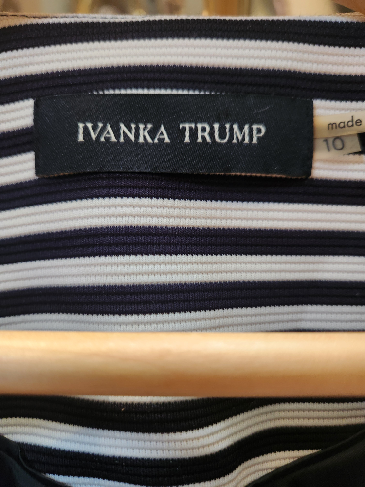 Ivanka Trump Striped Zip-Front Blazer - Size 10 - photo 3