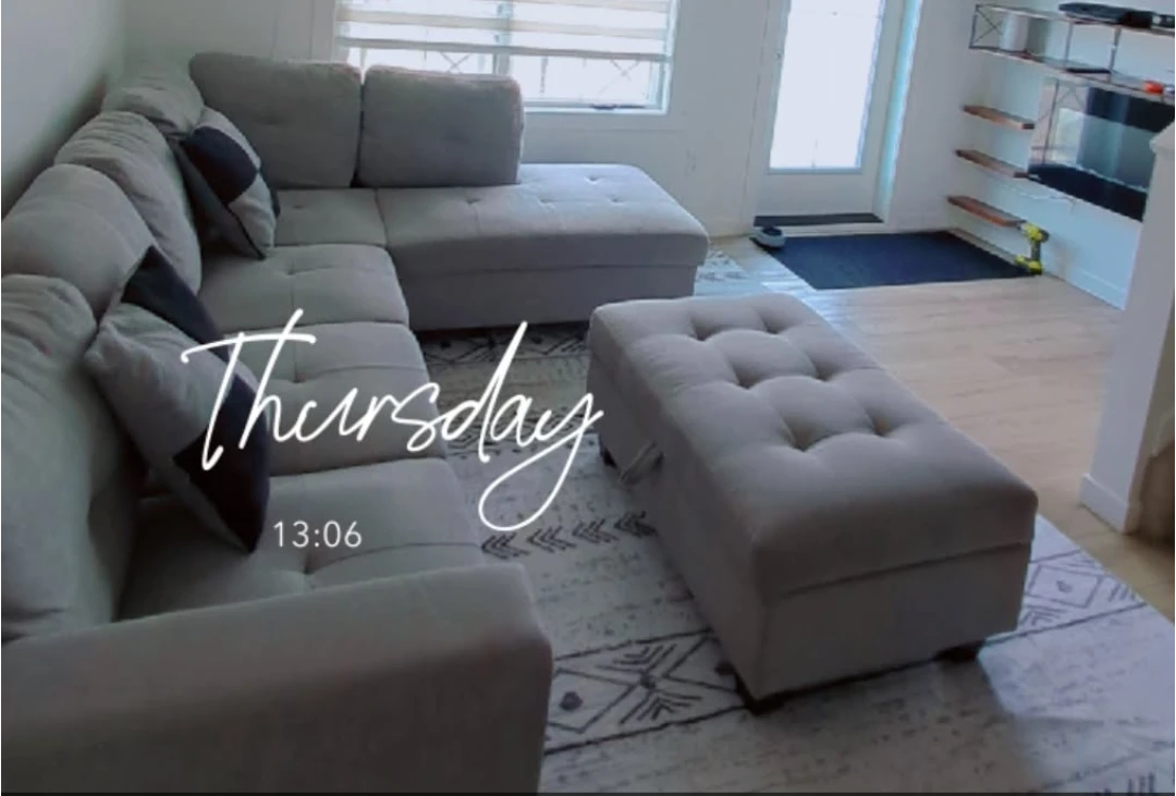 Sectional Sofa with Ottoman