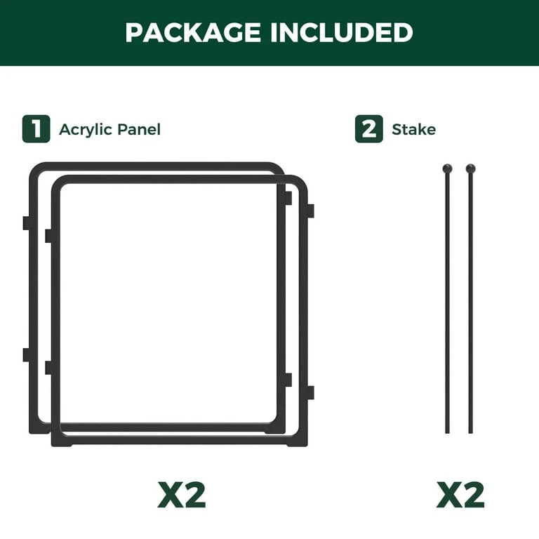 Pawadise Playpen 24-Inch 2 Panels Black