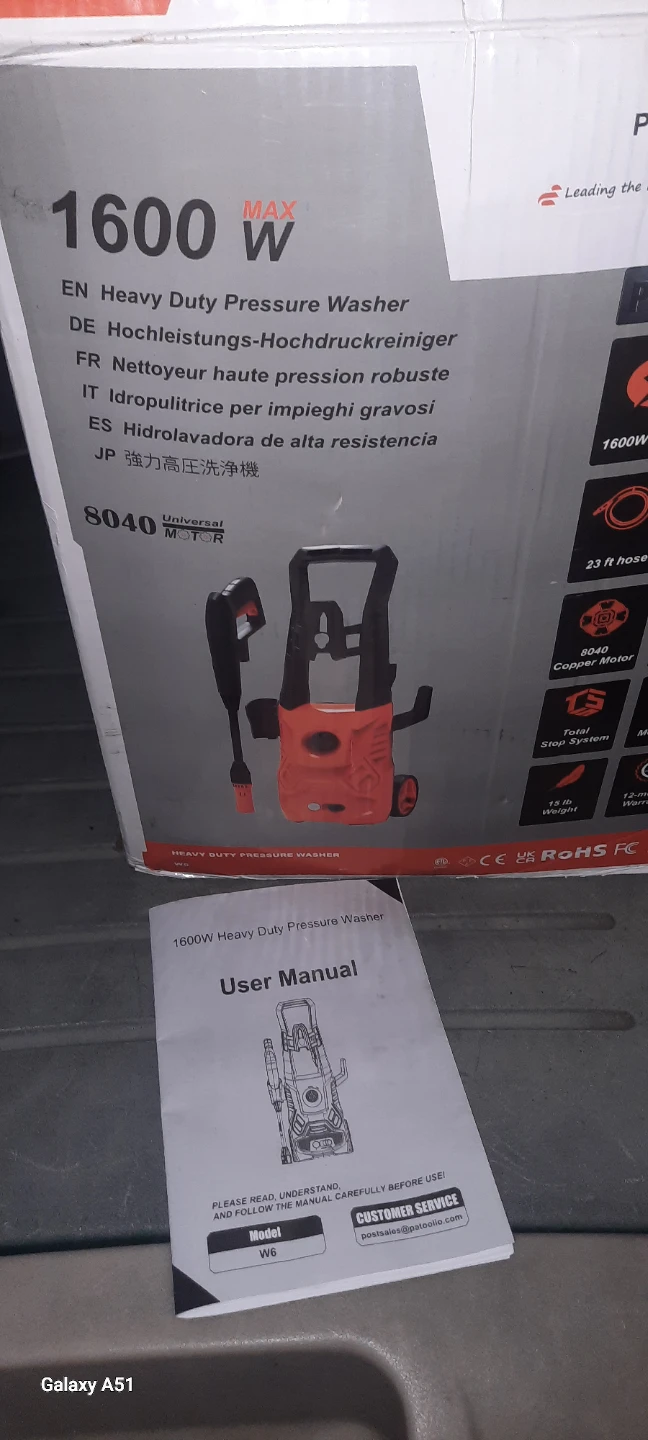 1600W Heavy Duty Pressure Washer