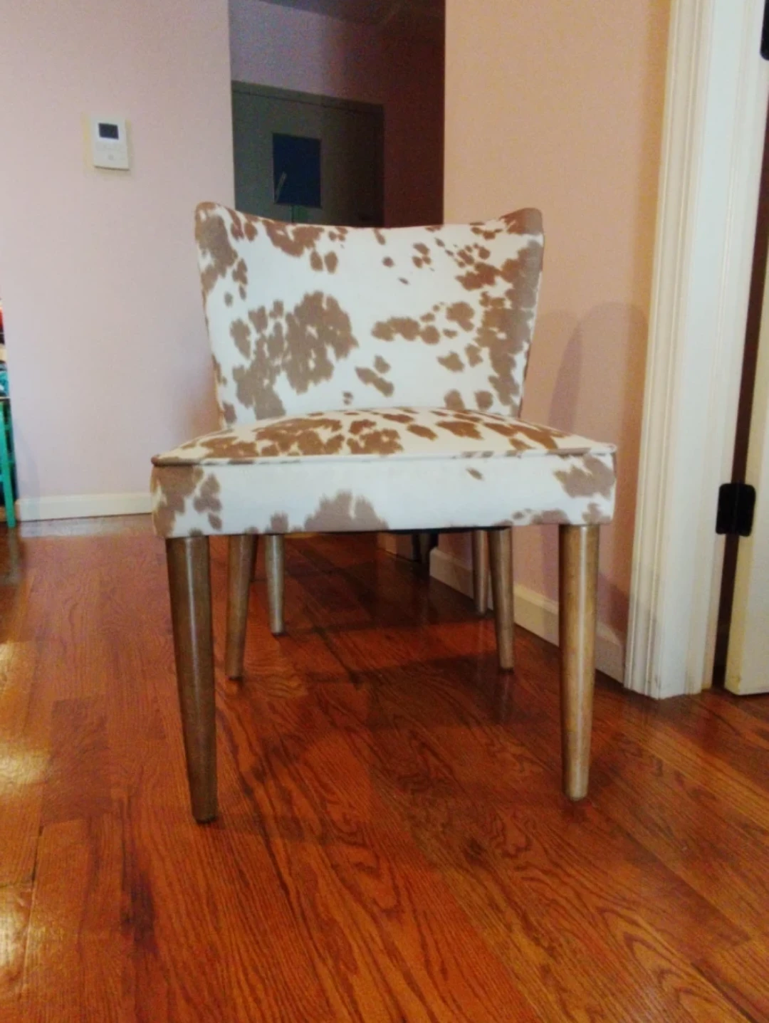 Cow Print Dining Chairs (4)