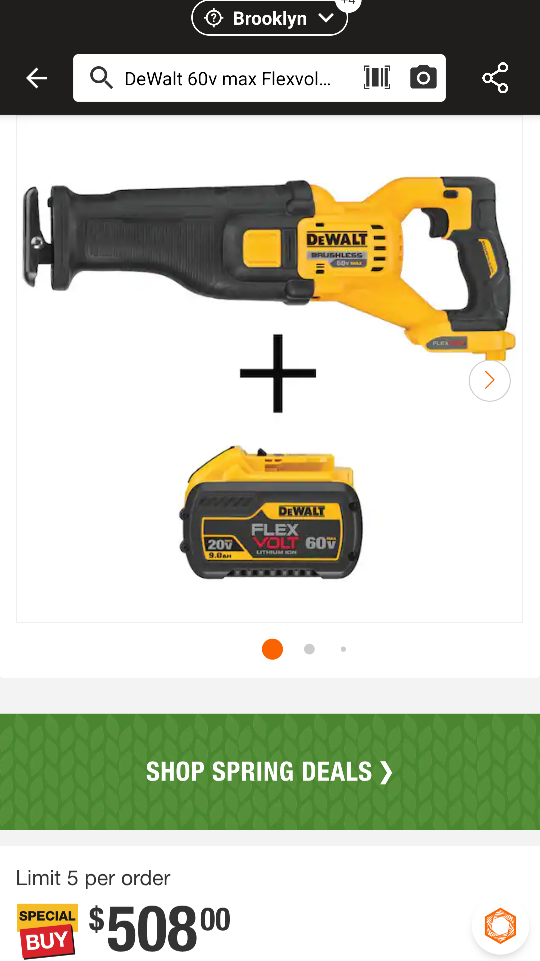 60V Max DeWalt FLEXVOLT Sawzall PRO Combo Kit - photo 2