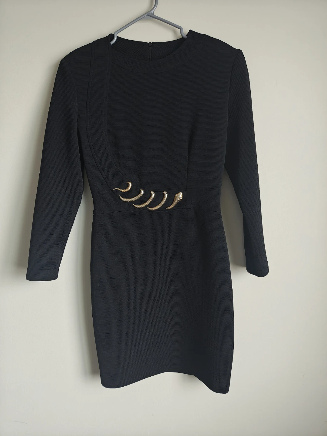 Joseph Ribkoff Black Dress with Snake Detail