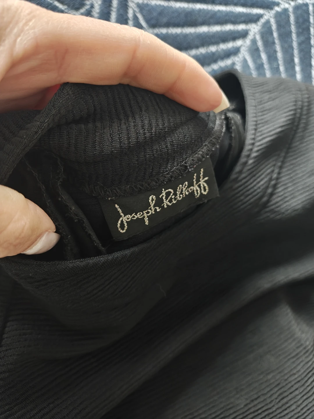 Joseph Ribkoff Black Dress with Snake Detail - photo 5