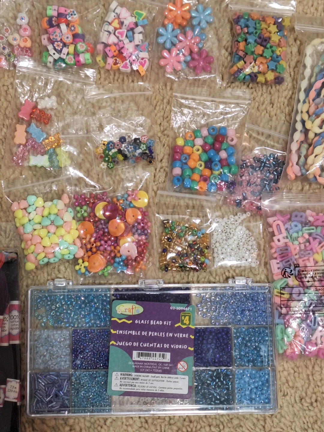 Craft beads Kit and Thread Lot - photo 3
