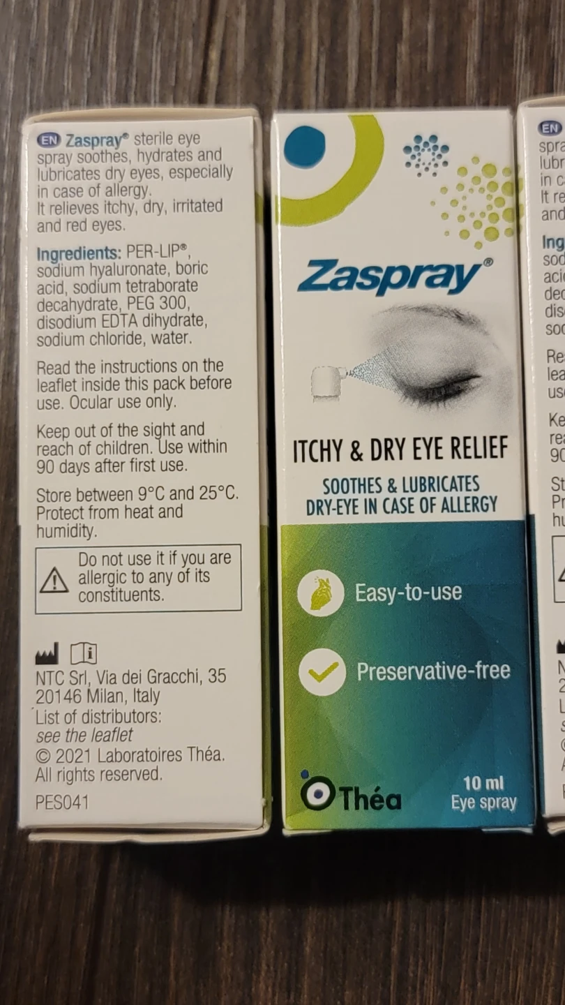 Zaspray Sterile Eye Spray - Itchy & Dry Eye Relief (10ml) - photo 2