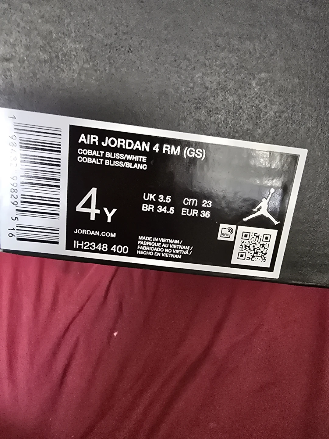 Nike Air Jordan 4 RM (GS) Cobalt Bliss/White - photo 3