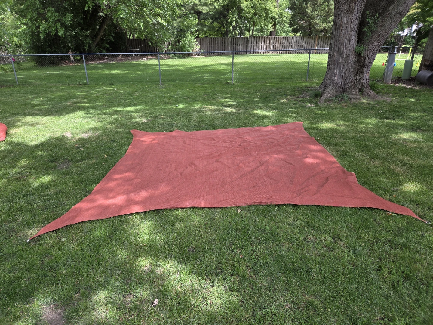 16x16 Red Sun Shade Sail - photo 2