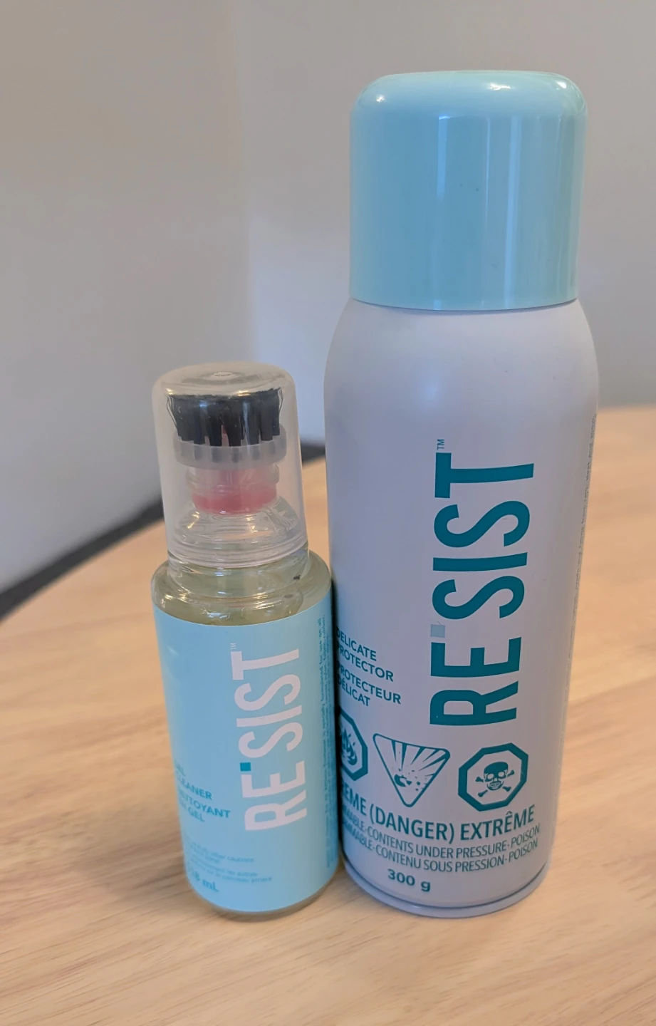 Brand New RESIST Delicate Protector Spray and Gel Cleaner Set