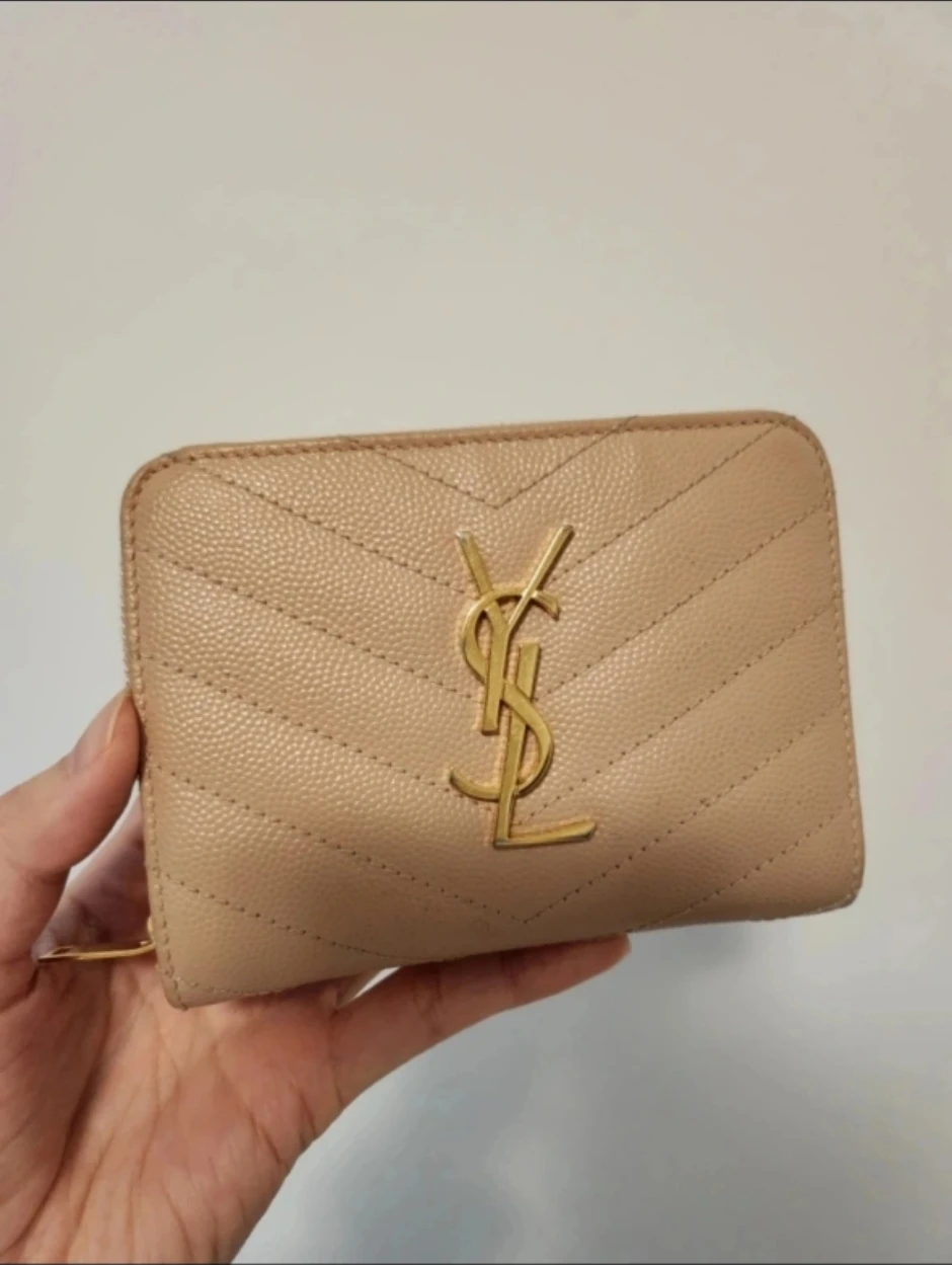 Saint Laurent YSL Wallet - Beige