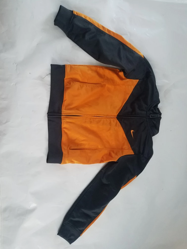 Nike Track Jacket Orange/Gray Size 7 - photo 3