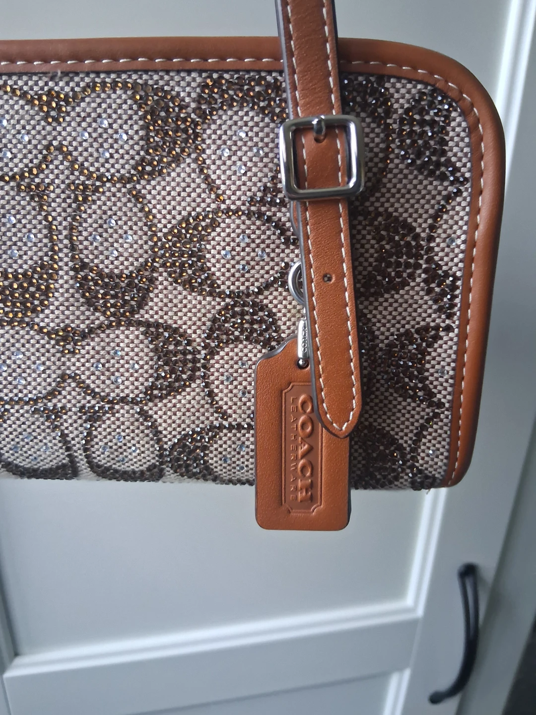 Coach Signature C Jacquard crystal swing zip set - photo 3