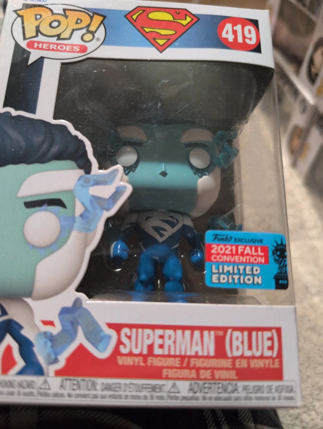 Funko Pop! DC Heroes Superman (Blue) Limited Edition 419