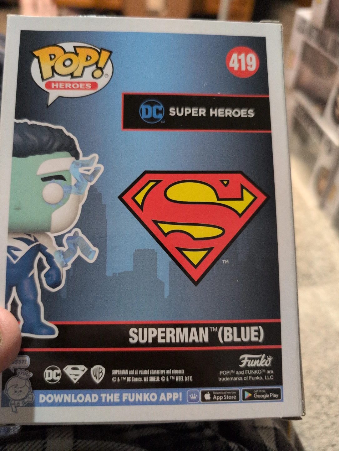 Funko Pop! DC Heroes Superman (Blue) Limited Edition 419 - photo 2