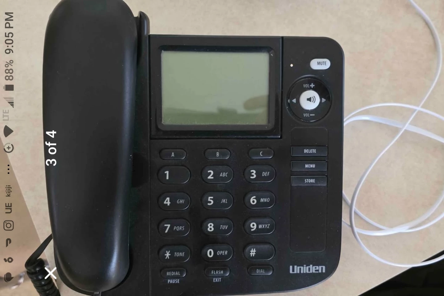 Uniden Corded Desk Phone-(added features)