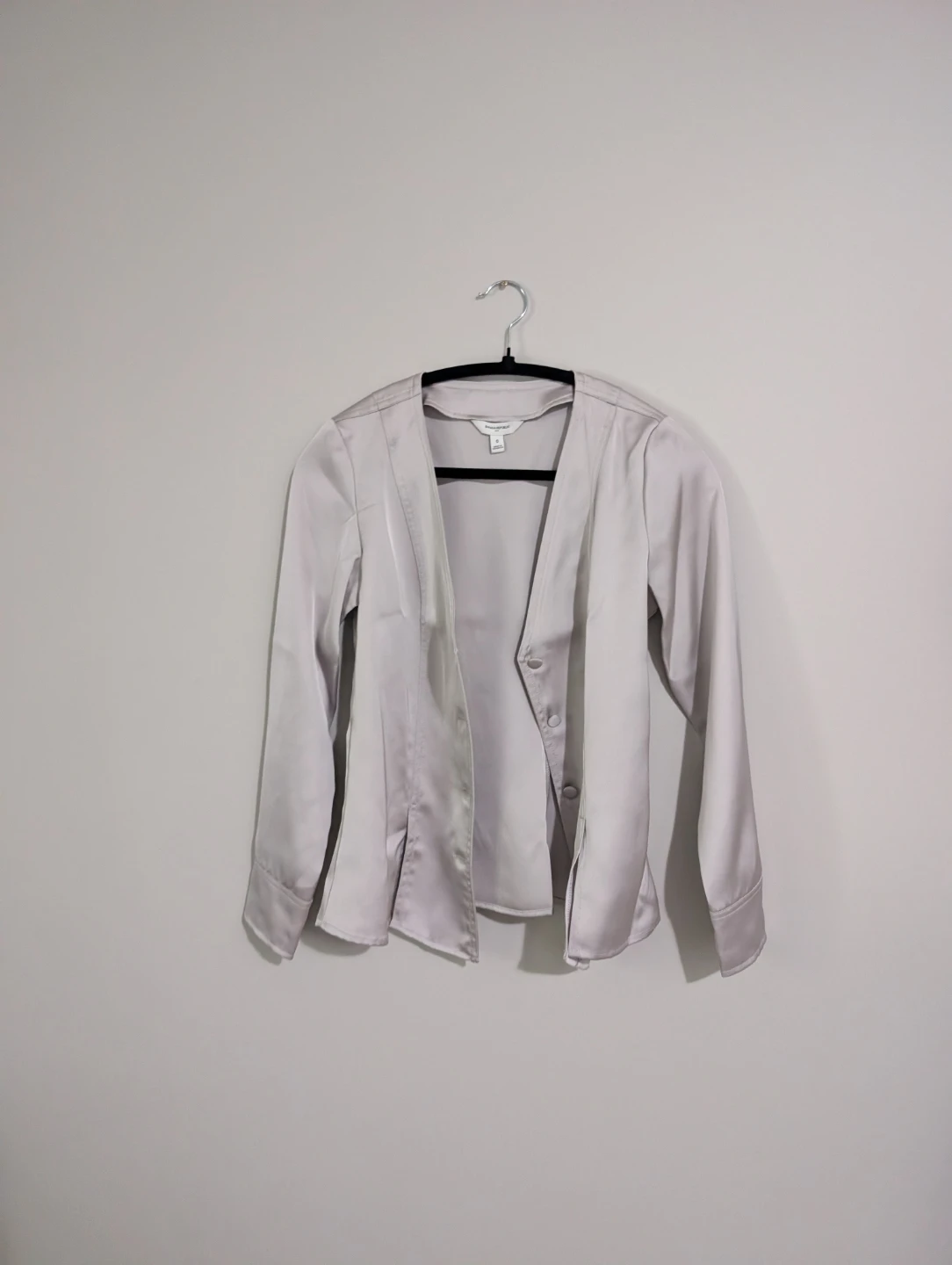 Vince Camuto Satin Button-Up Blouse - photo 3