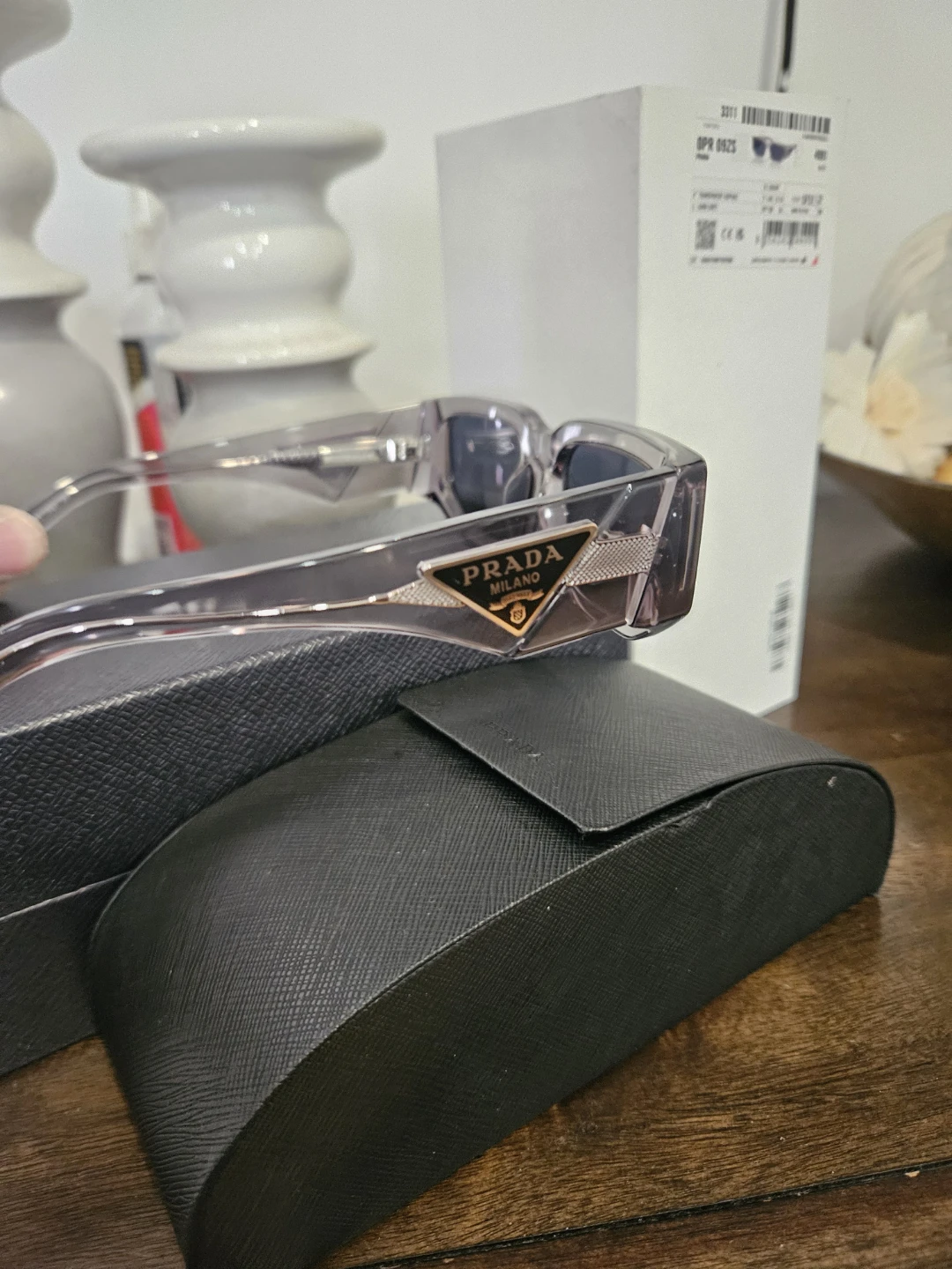 Prada Sunglasses OPR 09ZS Transparent Asphalt - photo 4
