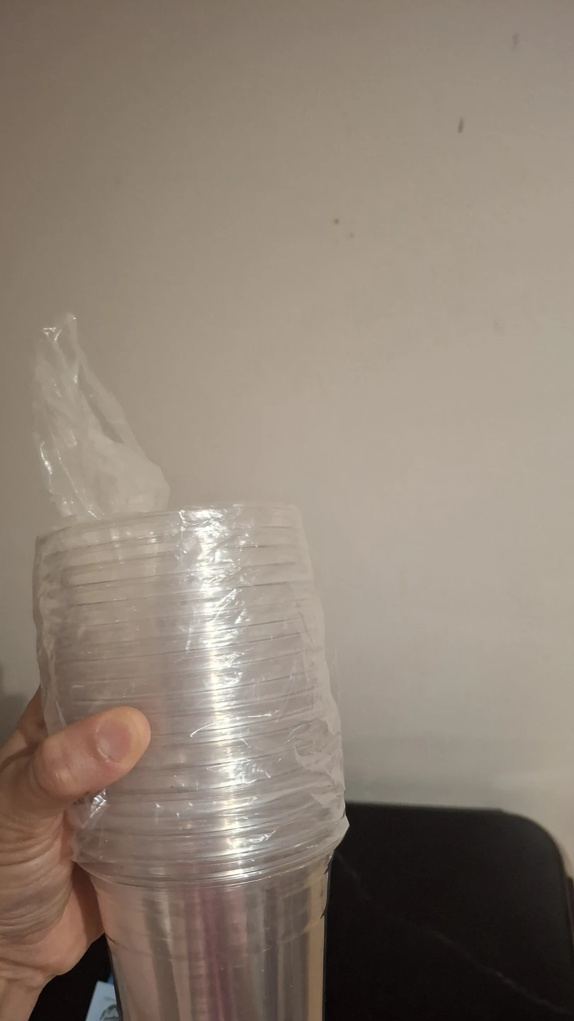 Stack of Clear Plastic Cups -22 cups - photo 3
