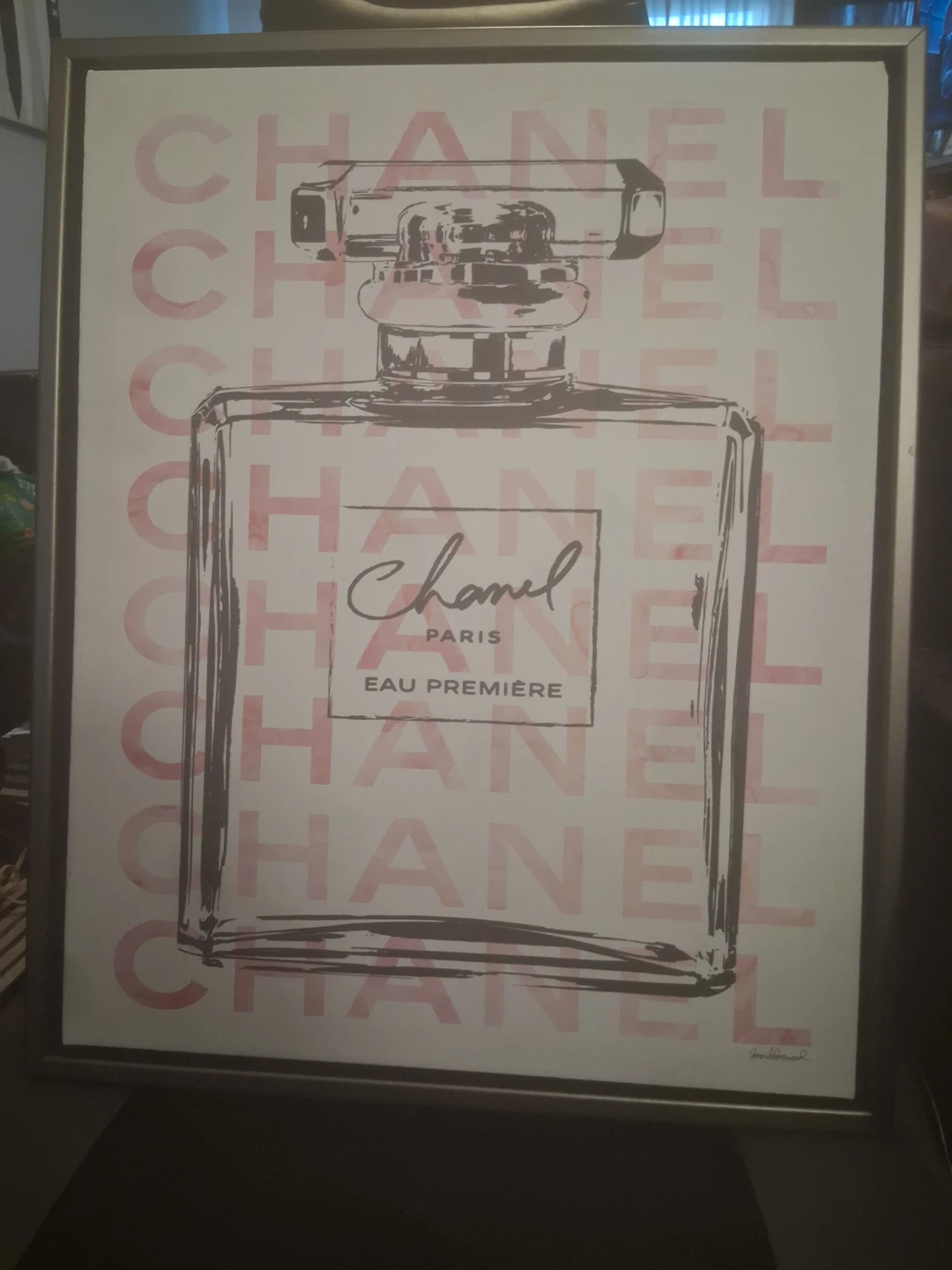 Chanel Paris "Eau Premiere" Perfume Bottle Art Print