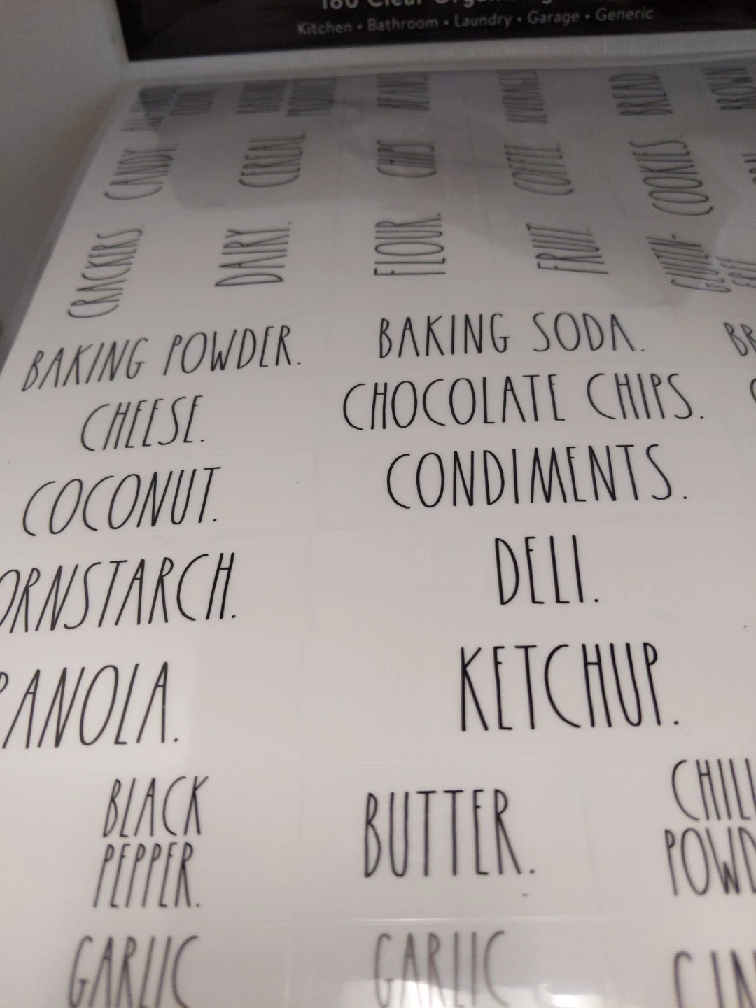 180 Clear Organizing Labels for home, kitchen etc - photo 2