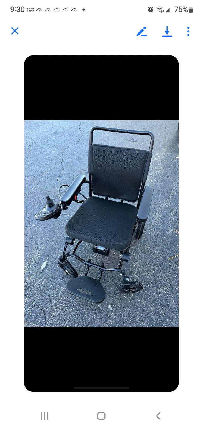 Electric Wheelchair Brand New  – Foldable – - photo 5