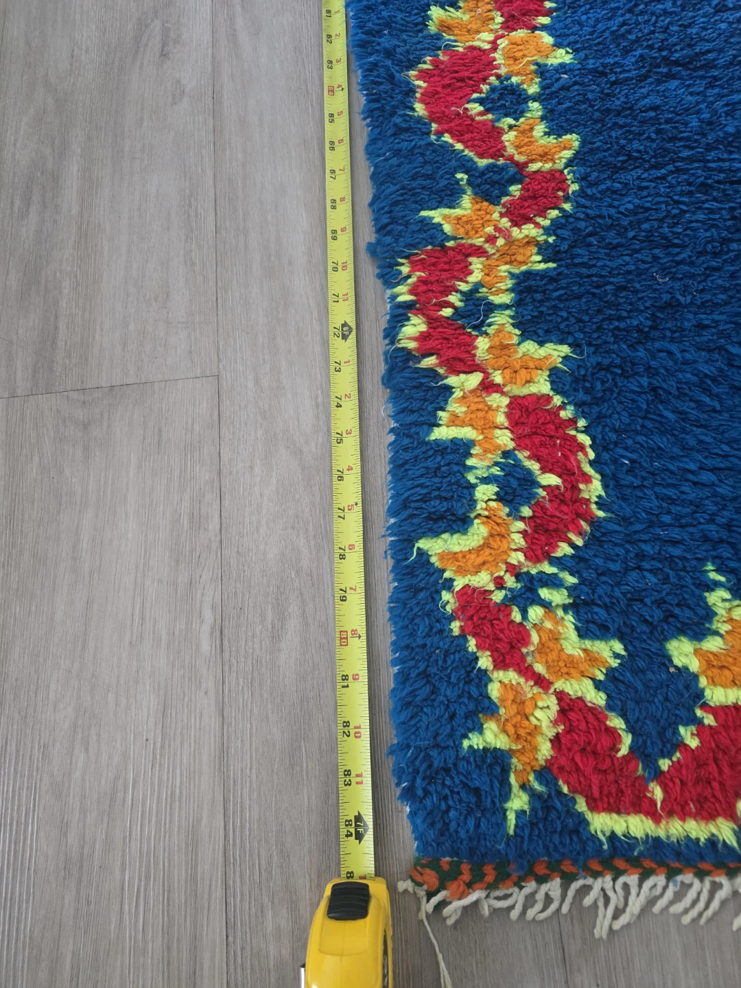 Moroccan rug hand made organic  materials - photo 2