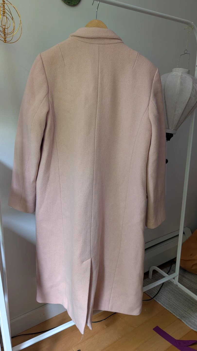 Banana Republic Pink Wool Blend Coat XL - photo 2