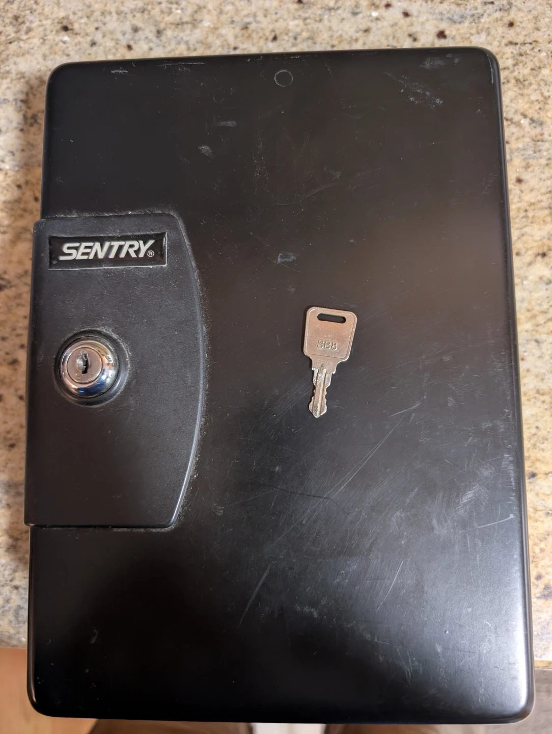 Sentry Black Keyed Safe Box