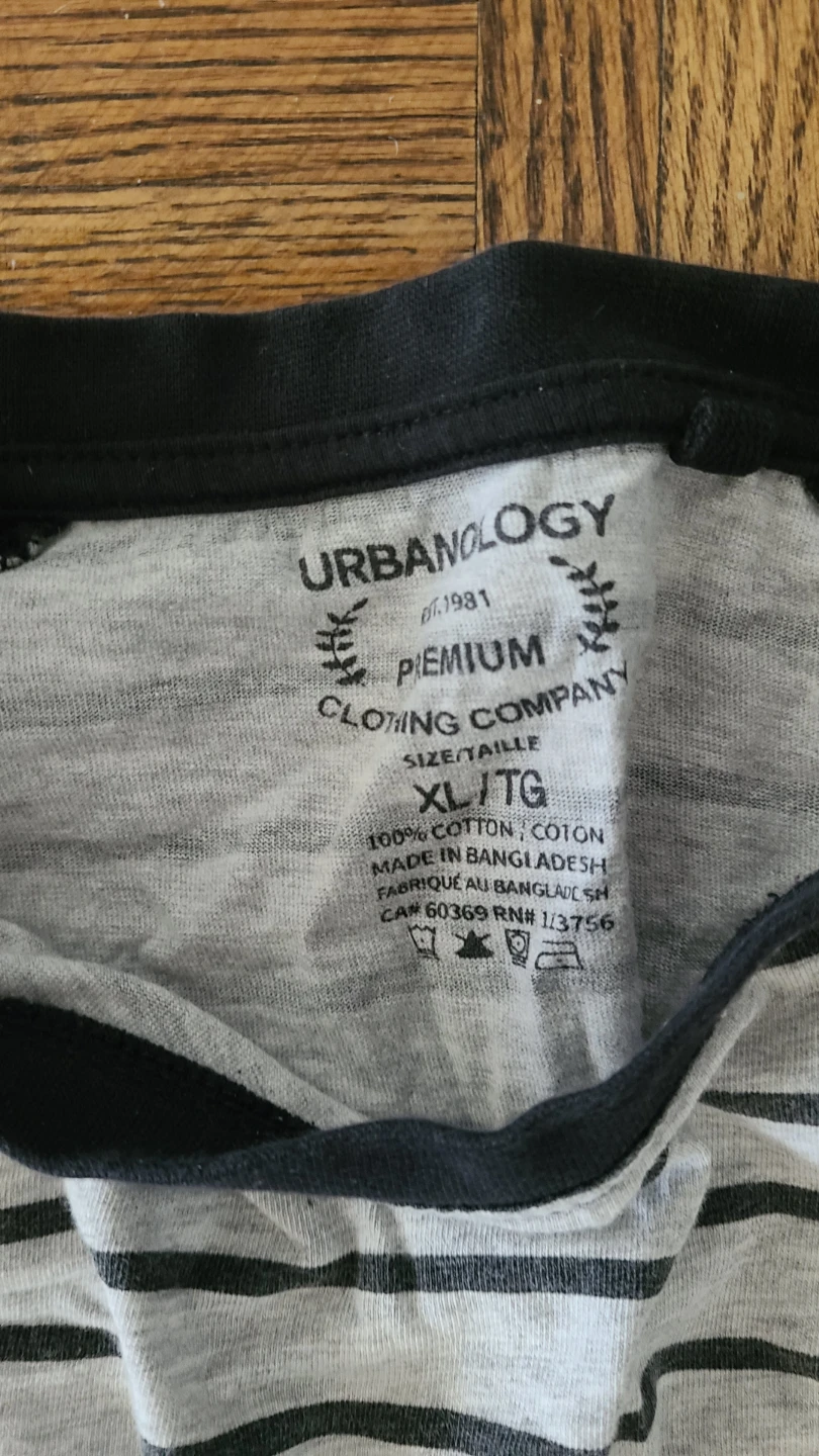 Urbanology Long Sleeve Striped T-Shirt XL - photo 2