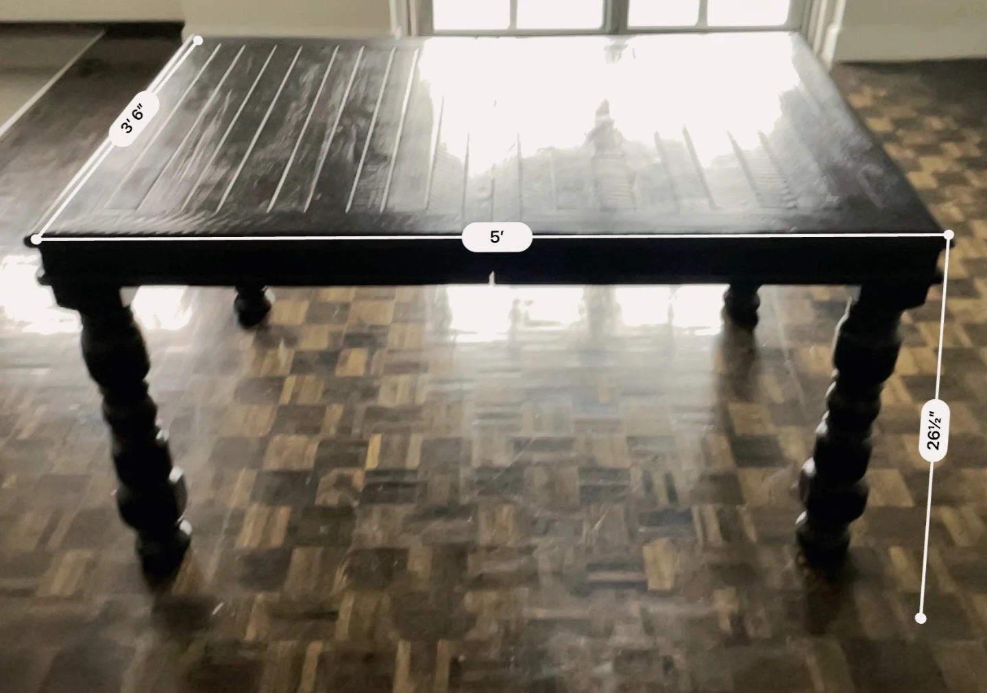 Dark Wood Dining Table