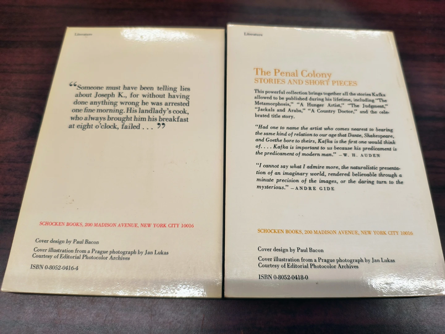 Franz Kafka Books - The Trial & The Penal Colony 1967/1968 - photo 2