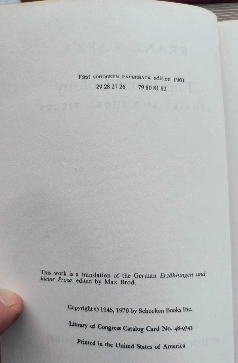 Franz Kafka Books - The Trial & The Penal Colony 1967/1968 - photo 5