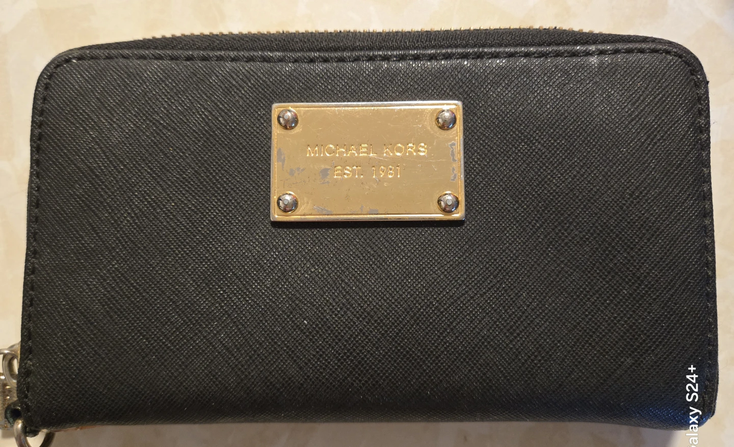 Michael Kors Black Zip Around Wallet