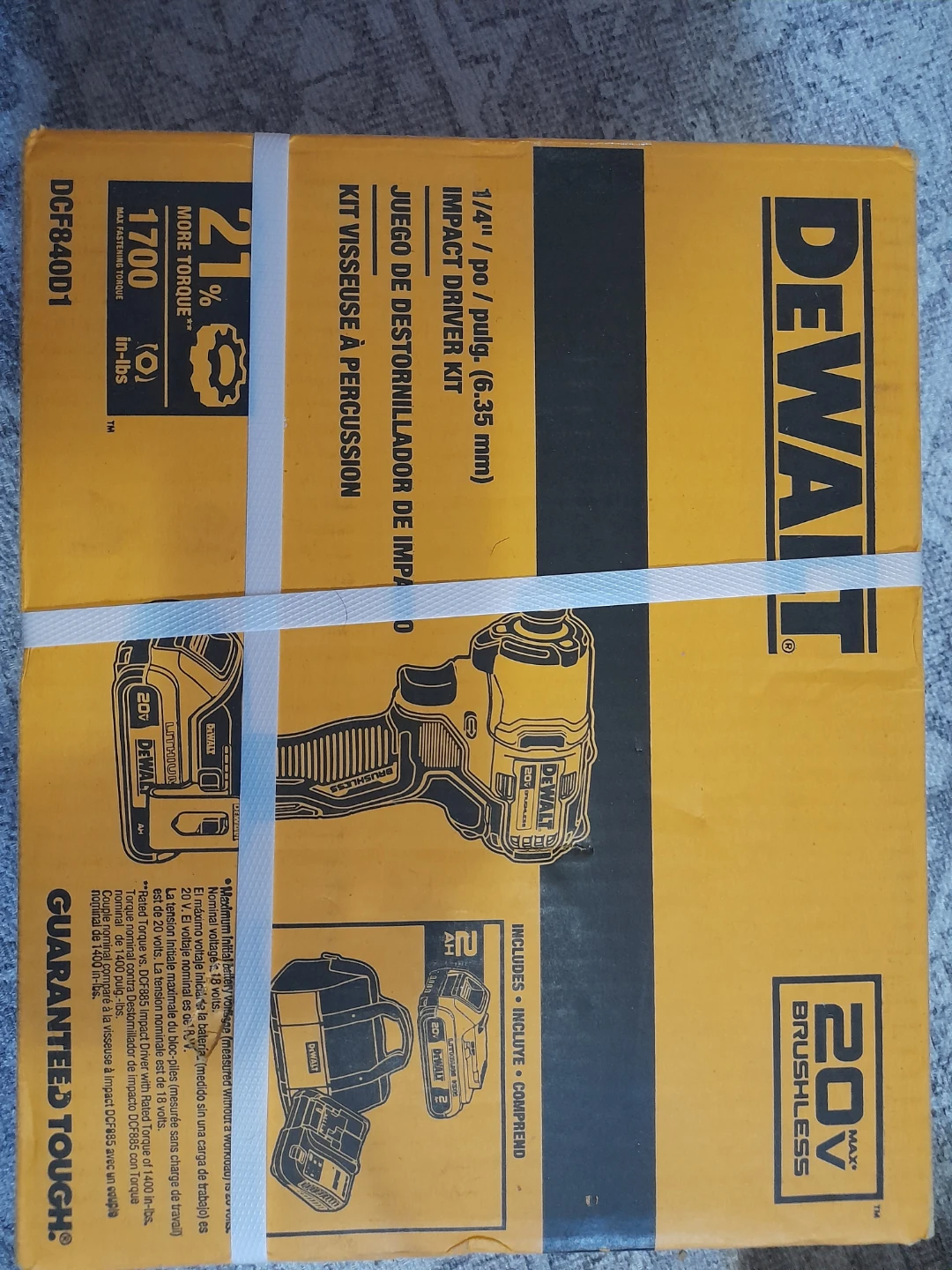 DeWalt DCF840D1 20V MAX XR Impact Driver Kit