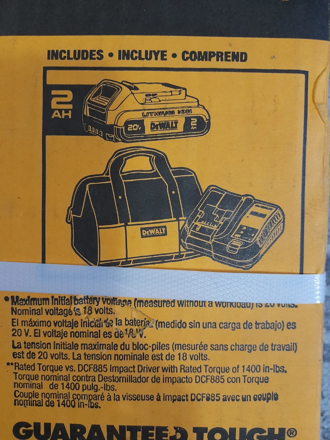 DeWalt DCF840D1 20V MAX XR Impact Driver Kit - photo 2