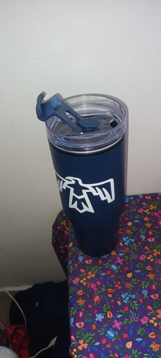 Navy Tumbler with Thunderbird Logo