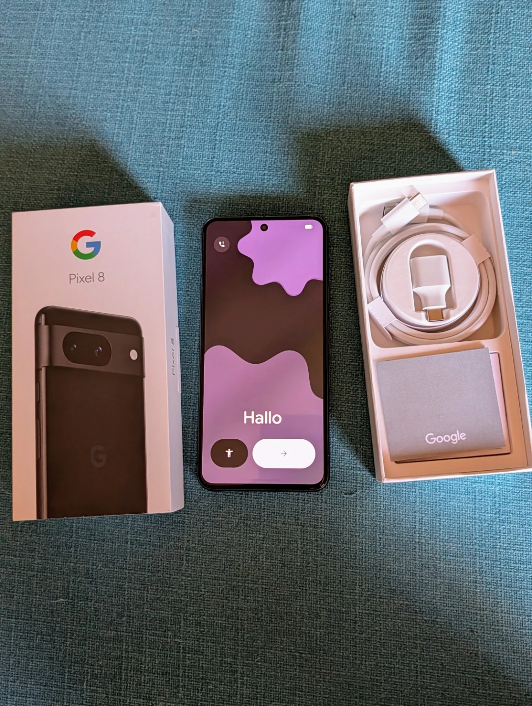 Google Pixel 8 Smartphone with Charger and Box - photo 2