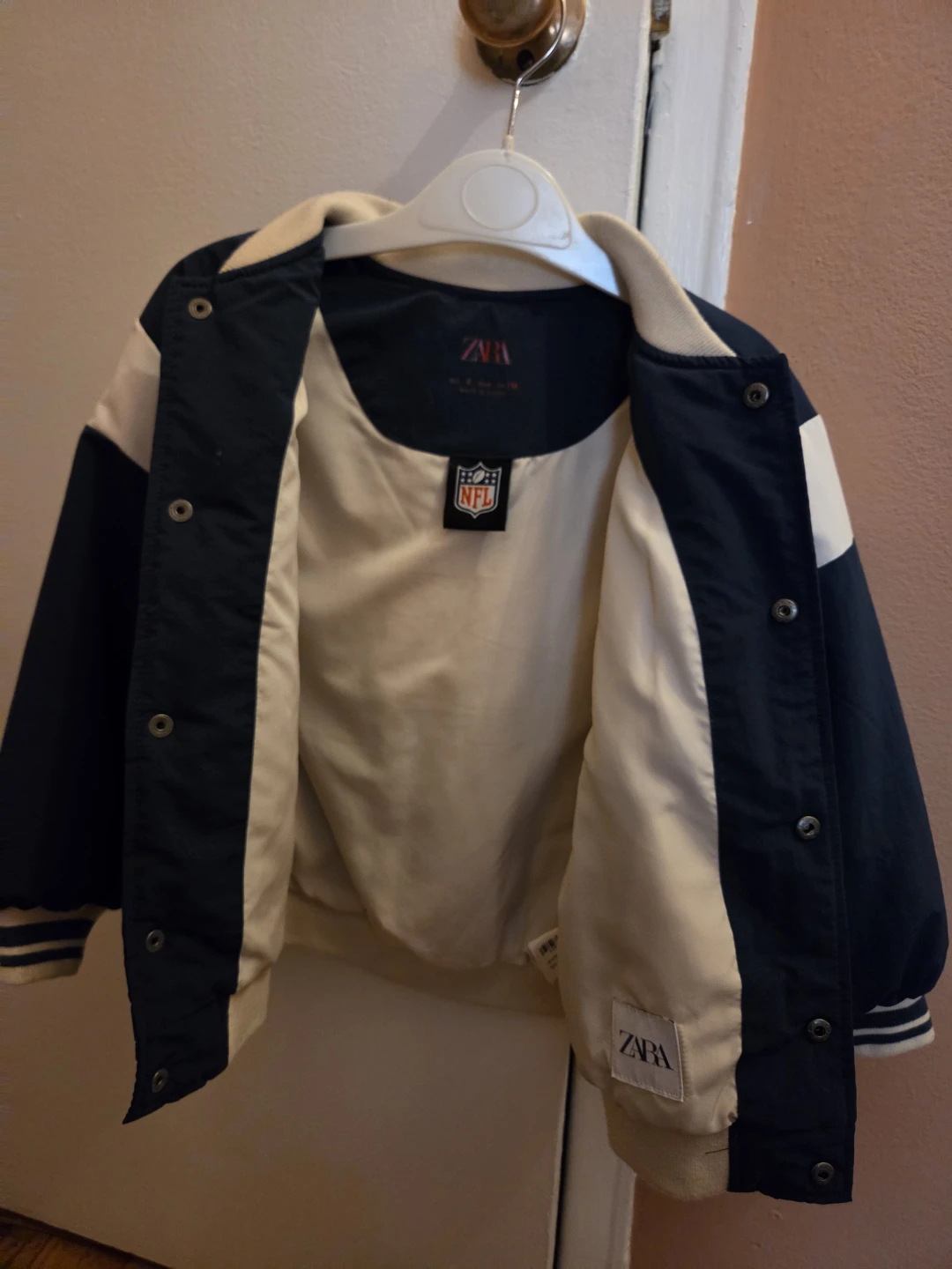 Zara Boys NFL New York Giants Varsity Jacket Size 6 - photo 3