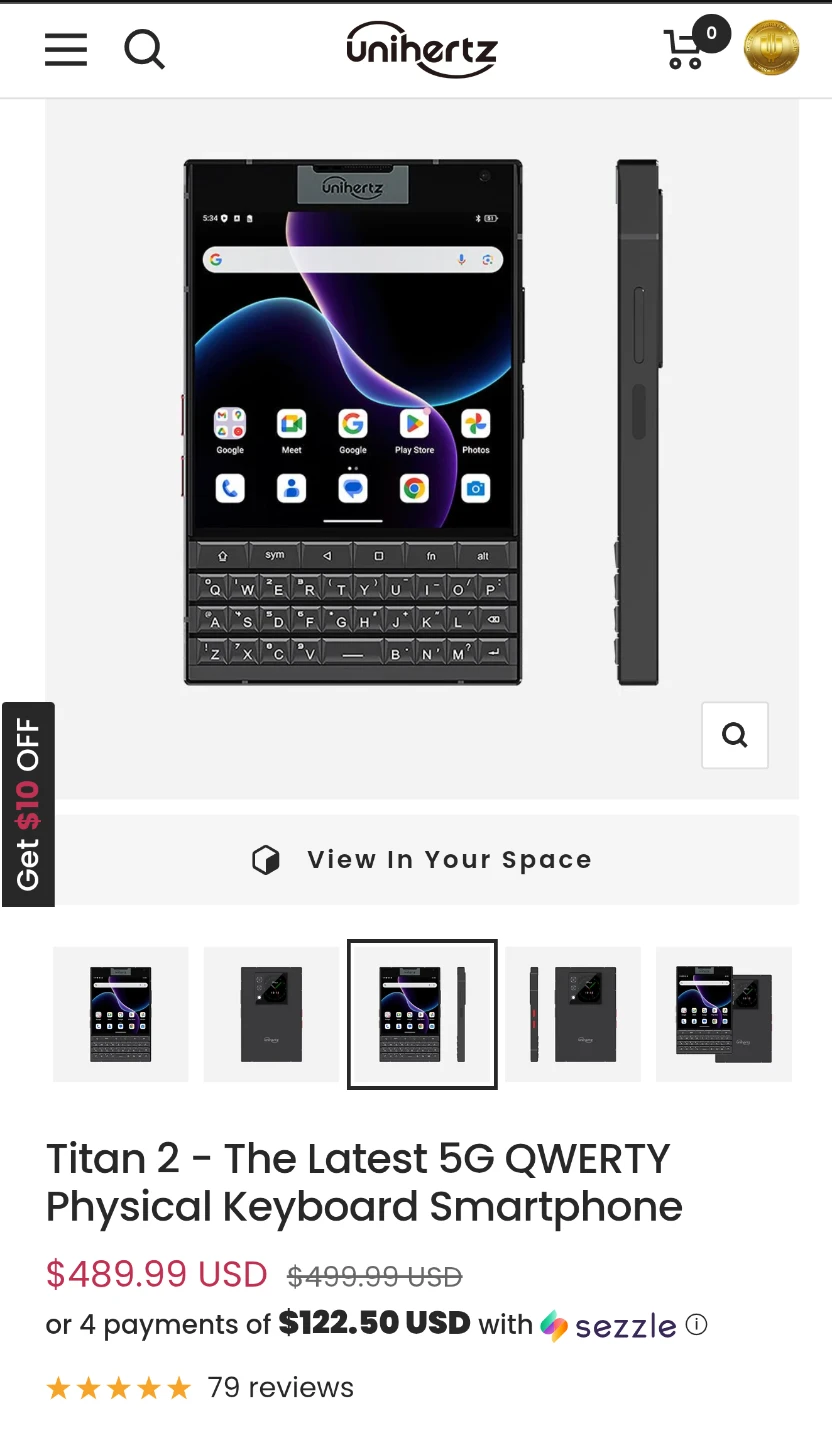 Unihertz Titan 2 Smartphone - photo 2