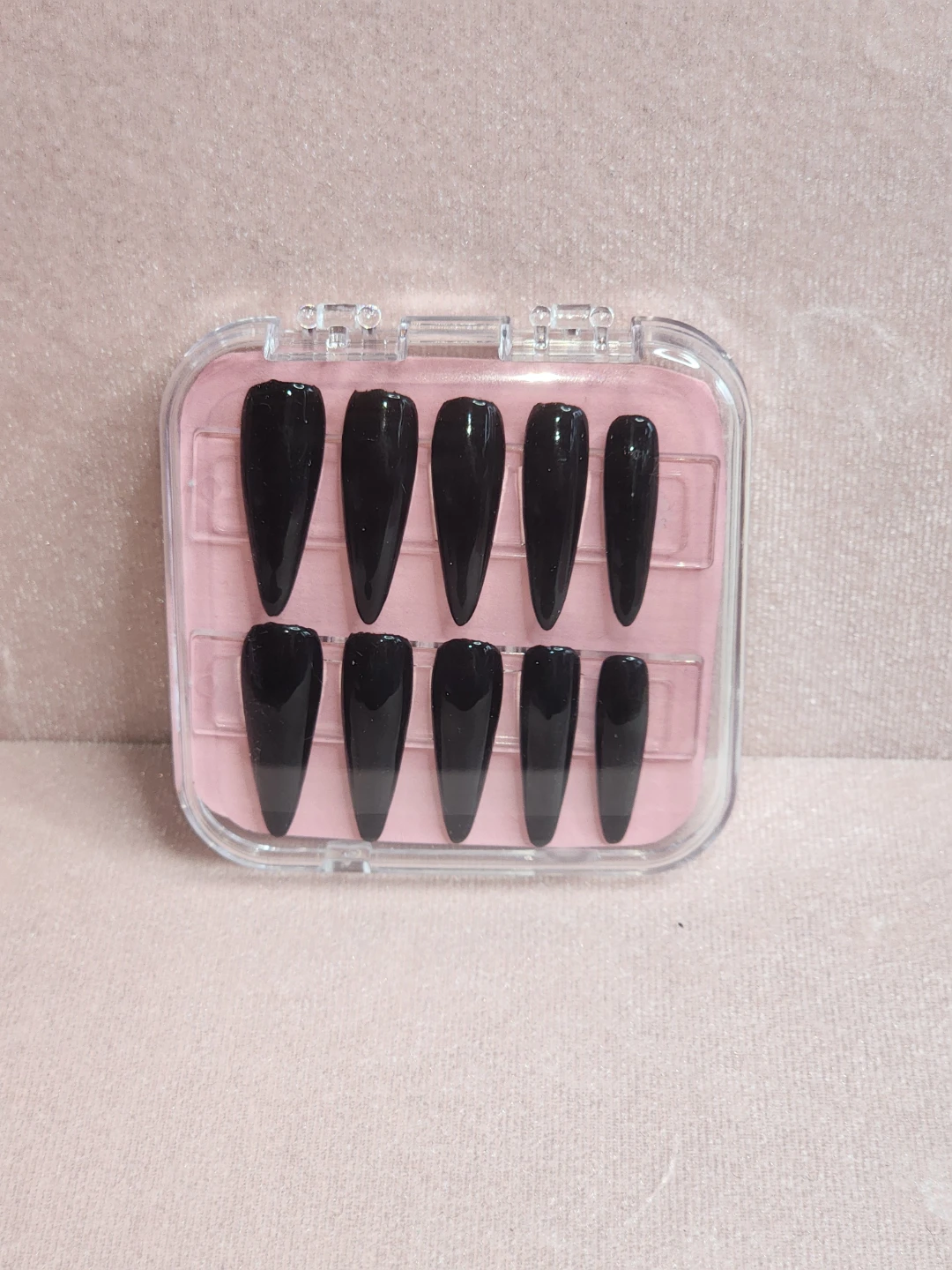 Black Stiletto Press-On Nails