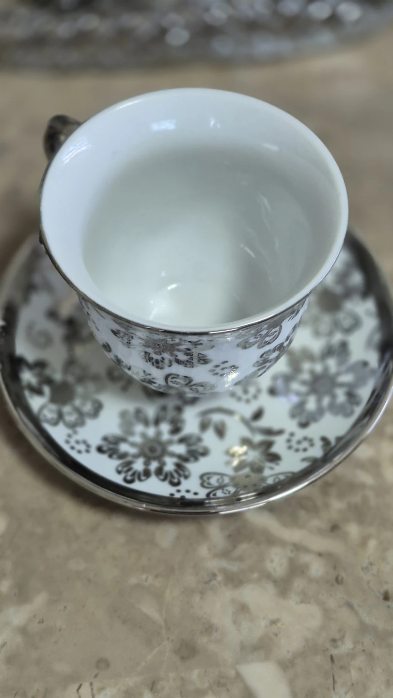 6 pieces teapot Cup saucer Set with Rack - photo 4