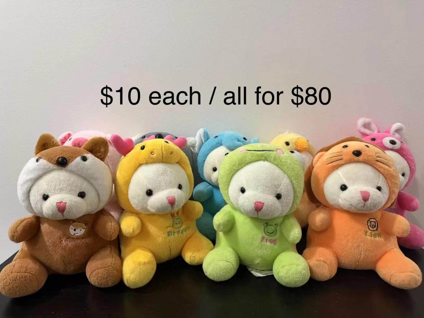 Plush Toy Assortment - Animal Costumes