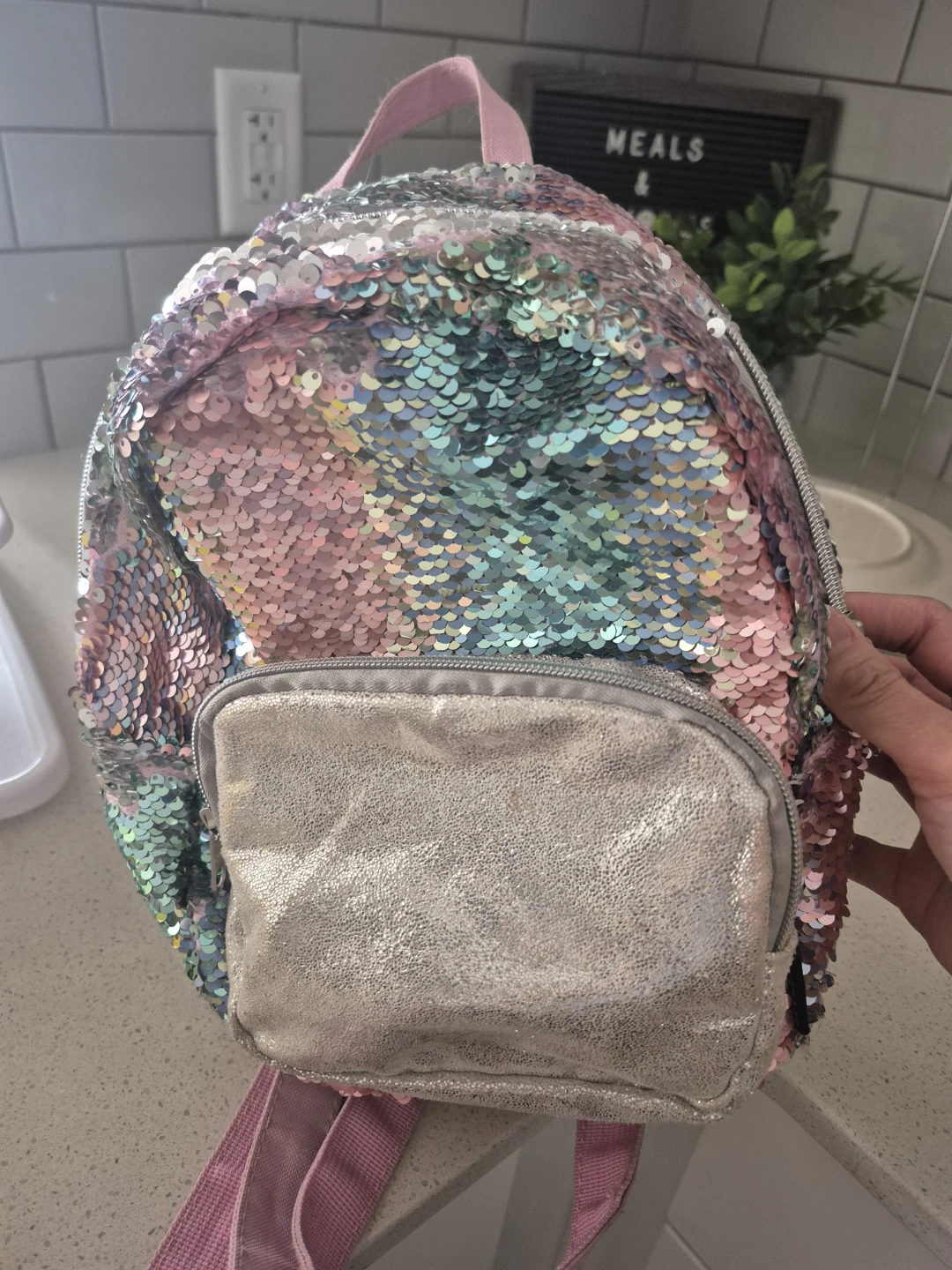 Girls Sequin Backpack