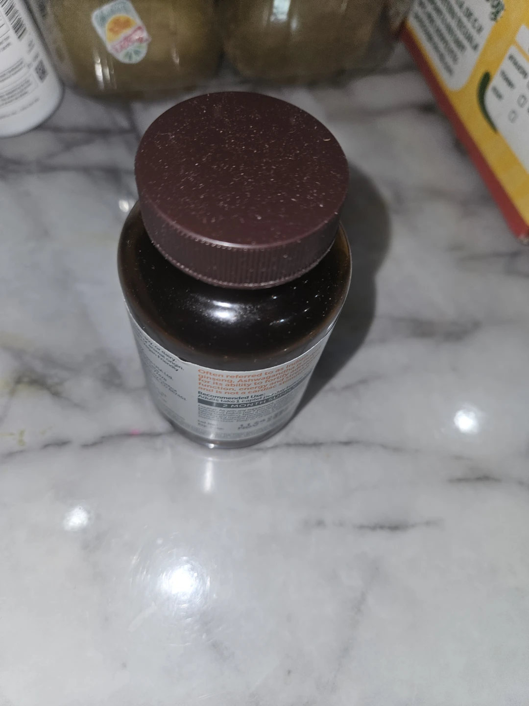 Ginseng Supplement Bottle