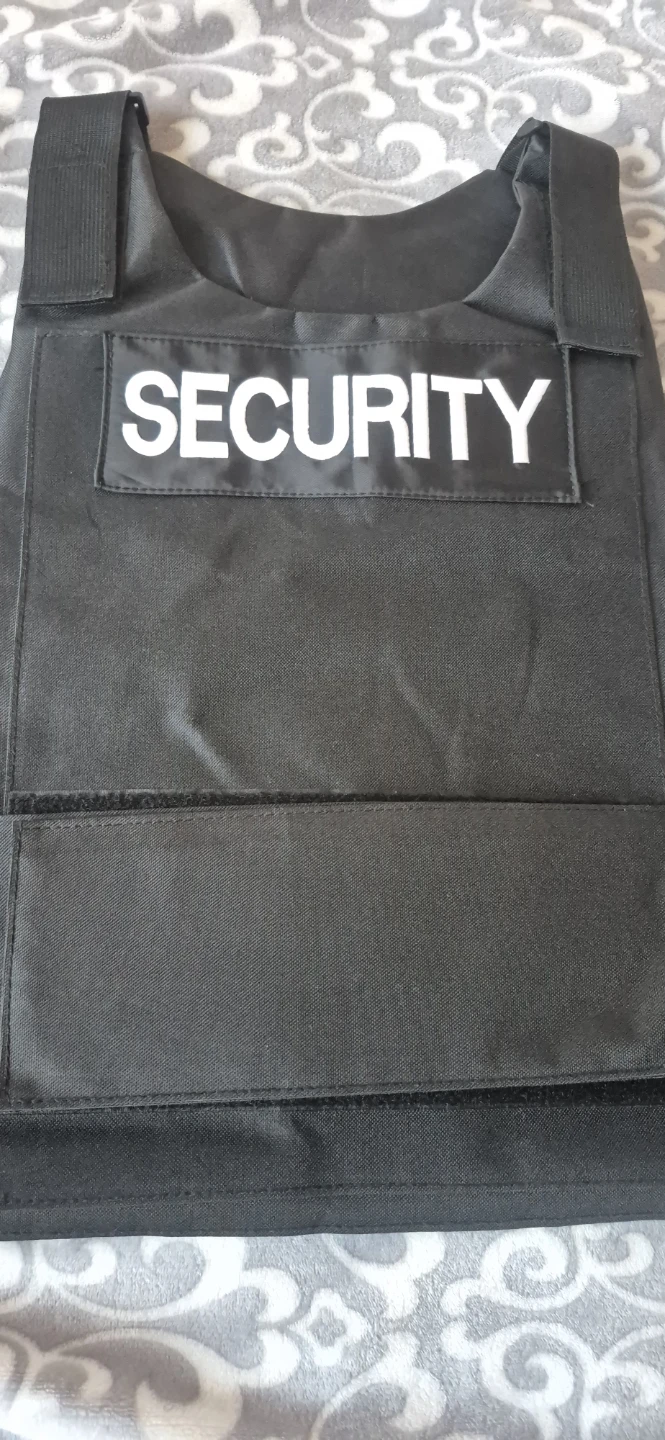 Black Security Vest