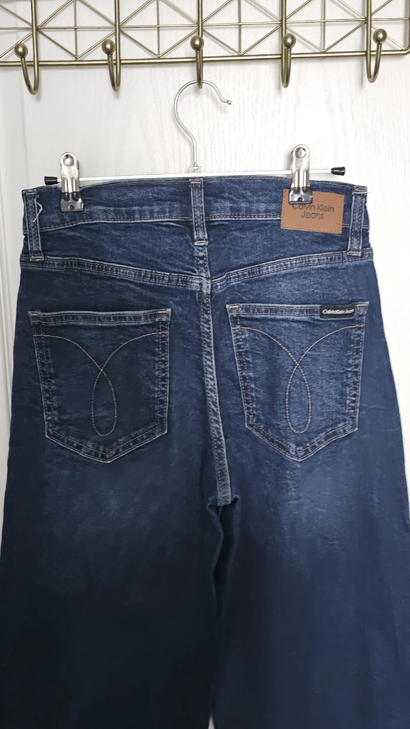 Calvin Klein Jeans Wide Leg Cropped Denim Pants - photo 2