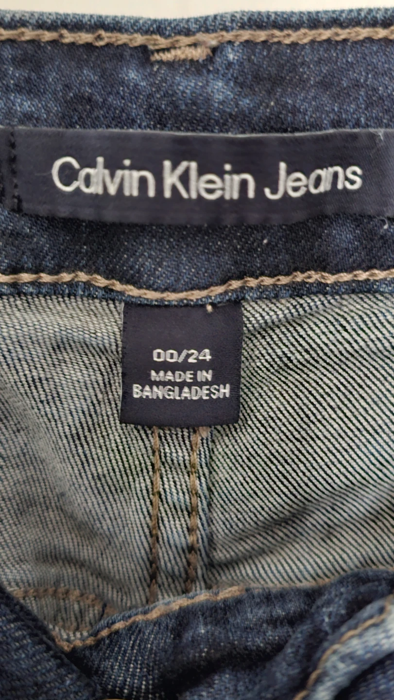 Calvin Klein Jeans Wide Leg Cropped Denim Pants - photo 3