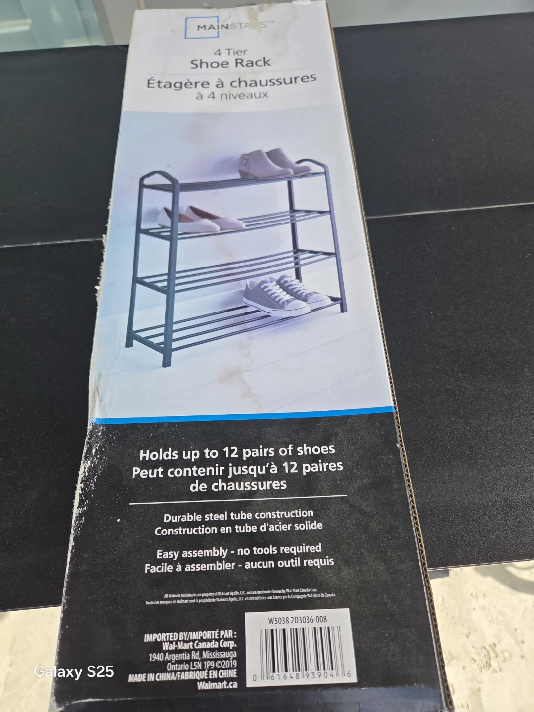 Mainstays 4 Tier Shoe Rack