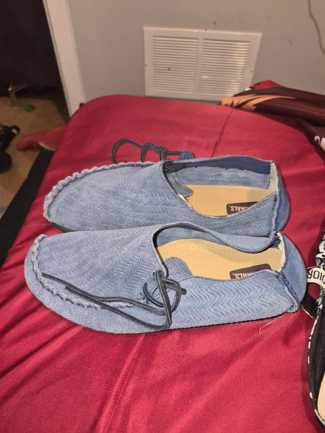 Clarks Originals Wallabee Shoes - Blue Suede - photo 2